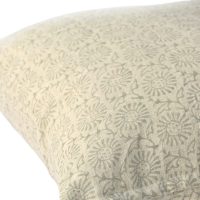 cotton cushion AA-BAR-O55 Baronial Olive 2 close up