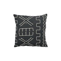 Cotton Cushion AA-MAN-B55 Manhattan Black & White Stitch 2