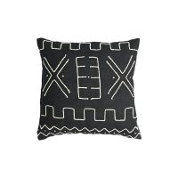 Cotton Cushion AA-MAN-B55 Manhattan Black & White Stitch