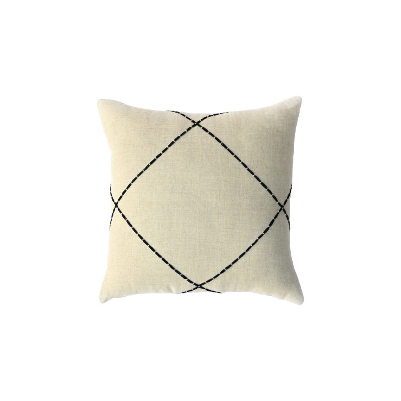 Cotton Cushion AA-PRI-W50 Prism White & Black