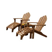 Adirondack with footstool SIDE3