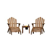 Adirondack with footstool SIDE4