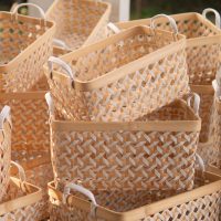 Bamboo Rectangular Basket 3