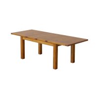 Bellagio Extension Table Parquetry Toffee 150-230 SV14-150-TOF-PQ Two Leaf Full Extended SIDE VIEW 2