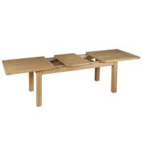 Shack Bellagio extension timber dining table open