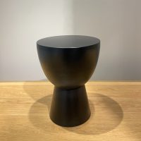 Bonham Black Drum Side Table Plain IMG2