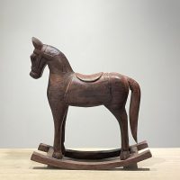 CARVED TIMBER ROCKING HORSE IMG1