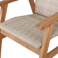 EI-6425 Balmoral Outdoor Teak Dining Chair Nat Wicker - Detail (2) edit