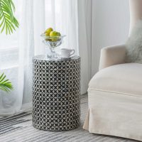 EV-49919-Capiz-Shell-Black-Drum-Side-Table-1