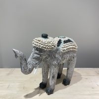 Elephant with shells and beads Side