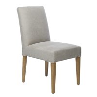 Arizona Shell-Natural Leg Shack upholstered dining chair - deep etch angle