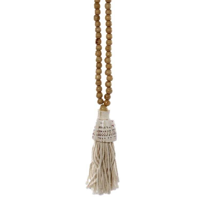 Beads with Shell Tassel