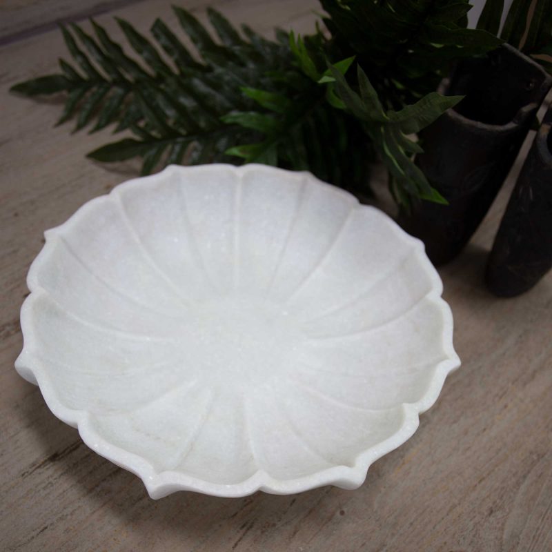 KP-2986-ABEY-WHITE-MARBLE-LOTUS-BOWL-30CM