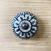 Knob Marbleised Dotty Flower C DC24SH 1