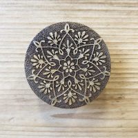 Knob - Stamped Flower D4.5cm DC004A 1