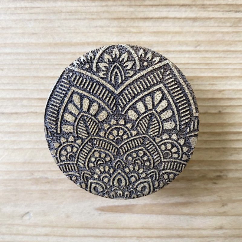 Knob - Stamped Mandala D4.5cm DC002A 1