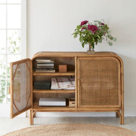 Raffles Rattan Cabinet 120 Open-WEB