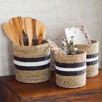 SOLO STRIPE MINI BASKET - NO HANDLE (1)