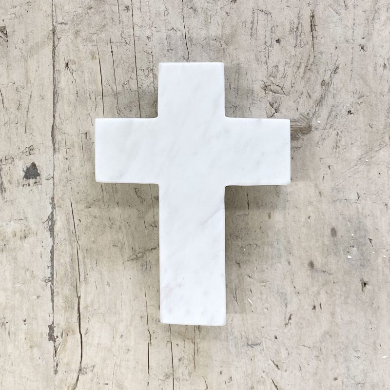 Shack White Marble Cross