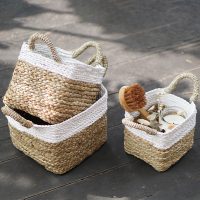 Square Mini White Basket